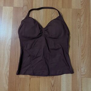 DFYNE Impact Longline Strappy Top - “Espresso”